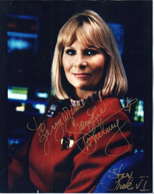 GRACE LEE WHITNEY SIGNED STAR TREK JANICE RAND UACC R  