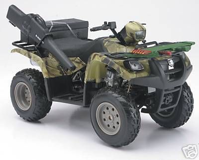 Suzuki Vinson Auto 500 4X4 Camo 112 Diecast Atv Model  