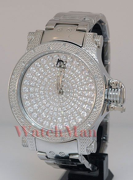 Techno Master Mens Diamond Watch Joe Rodeo Aqua 2115 5  