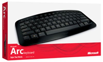 Microsoft Wireless 2.4 GHz Arc Keyboard J5D 00001  