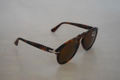 NEW PERSOL sunglasses 649 0649 108 33 Light Havana $360  