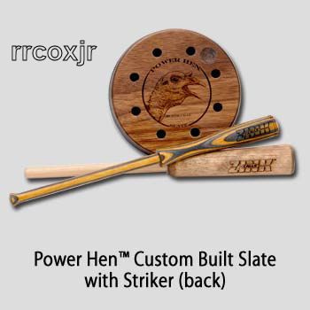 ZINK CALLS POWER HEN SLATE FRICTION TURKEY CALL WALNUT POT+DVD 2 