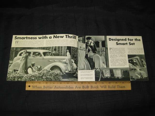 1936 DeSoto Airstream, Airflow III B&W Sales Brochure  