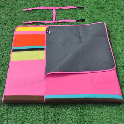 Waterproof Polyester Picnic Blanket 55x63 Inch Beach Camping Mat 