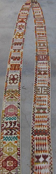 UZBEK WOOLLEN HAND WOVEN TENT BAND NOMADIC YURTS # 2972  