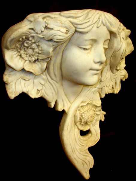 Le Printemps French Art Nouveau Wall Sculpture Decor  