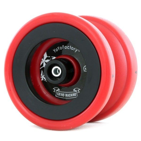 YoYoFactory Grind Machine Hubstack Yo Yo   Red/Black + FREE STRINGS 