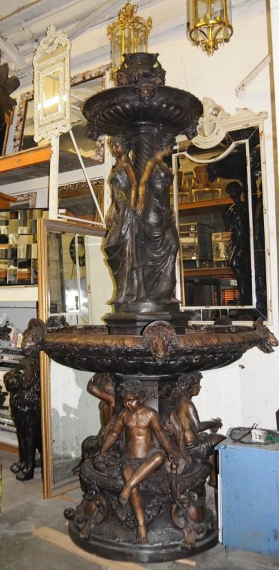 14ft Italian Renaissance Bronze Fountain Water  