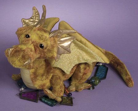 Douglas Toy 15 Plush Topaz Golden Dragon ~NEW~  