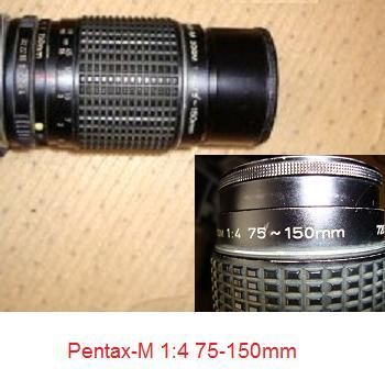 Pentax M 14 75 150mm Zoom Lens for Parts or Repair  