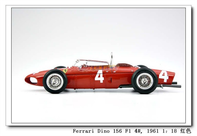 18 CMC FERRARI DINO 156 F1 #4 Sharknose 1961 Model  