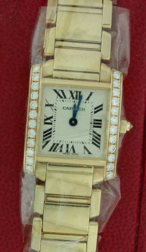 Cartier Tank Francaise NEW 18k Diamond $26,400.00 Watch  