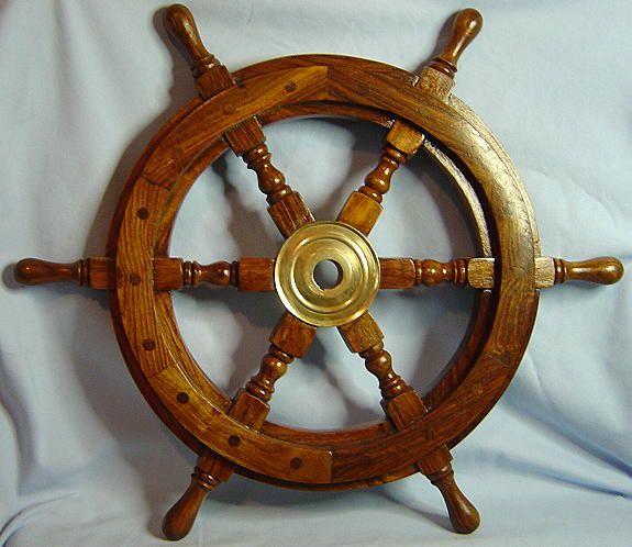 Nautical Boat 18 WOODEN Pirate SHIP WHEEL  