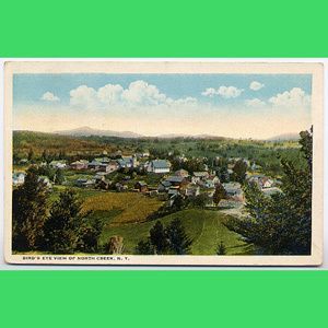 VIEW OF NORTH CREEK NY New York   1923 POSTCARD  