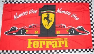 FERRARI NUMERO UNO LOGO FLAG AUTO DEALER 3 x 5 BANNER  