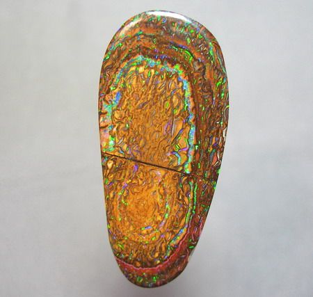 DAZZLING DOUBLESIDED 17ct YOWAH NUT BOULDER OPAL, VIDEO  