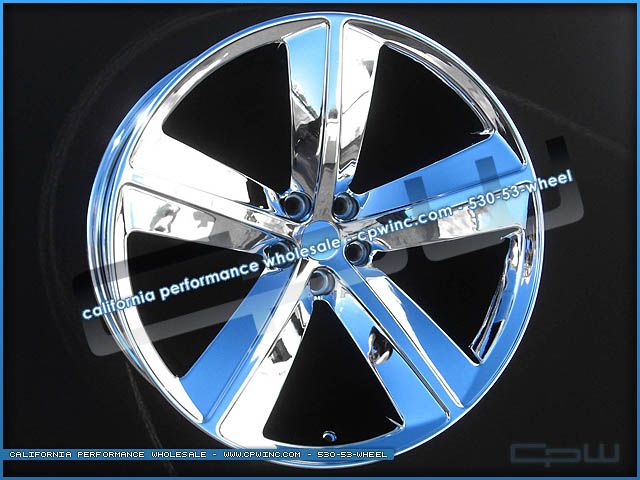 22 INCH CHROME WHEELS RIMS TIRES PACKAGE FITS DODGE CHARGER MAGNUM 