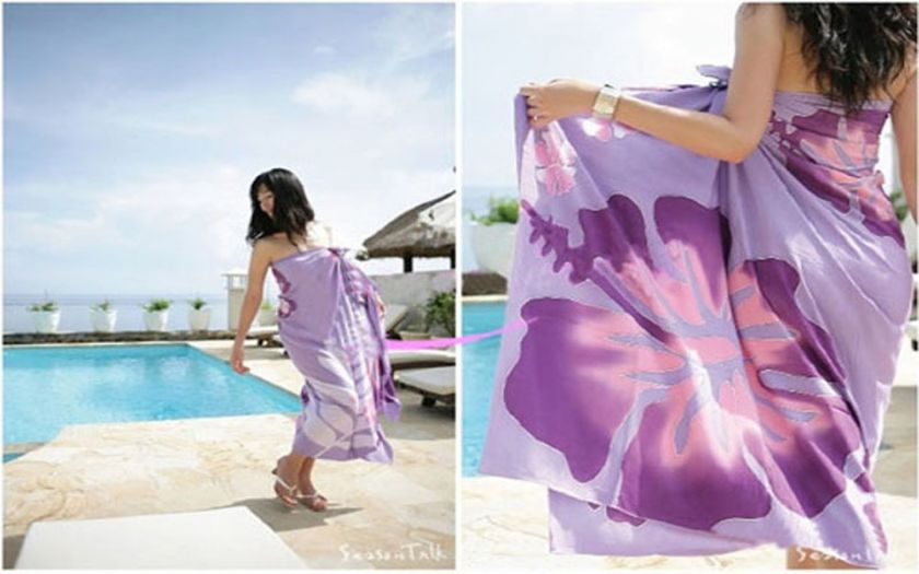 Swimsuit Beach Cover Up Dress Sarong Scarf Pareo NEW  