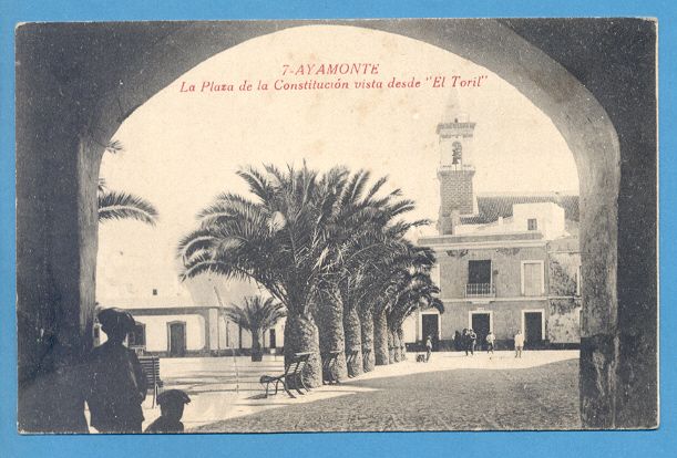 SPAIN ESPANA AYAMONTE STREET SCENE 1910 YEARS POSTCARD  