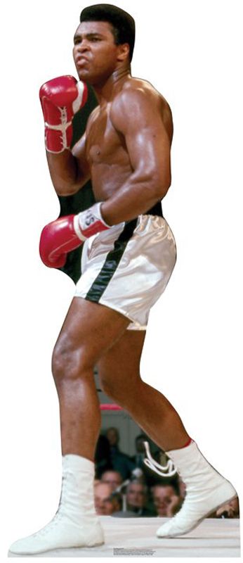 MUHAMMAD ALI HEAVYWEIGHT BOXER LIFESIZE CARDBOARD CUTOUT STANDEE 