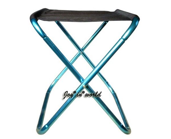 NEW PORTABLE ALUMINUM FOLDING STOOL CHAIR w/ BAG 1 lb  