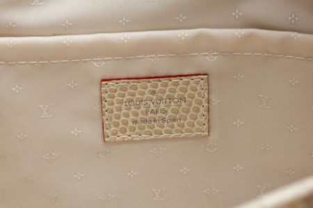 Louis Vuitton Rare White Glitter Collection Cabas Tote Bag NR  