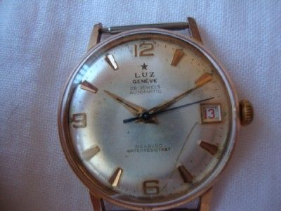 LUZ GENEVE AUTOMATIC WRIST WATCH, 25J,Swiss,1960`s  