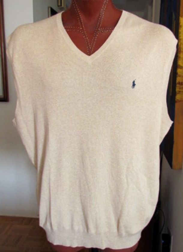   ORIGINAL RALPH LAUREN 100% COTTON VEST * 2LT XXLT TALL * $98,50+TAX