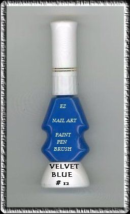 ways Nail Art Pen Brush VELVET BLUE #12  