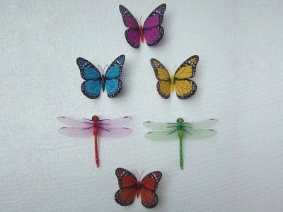 DRAGONFLIES+2 BUTTERFLIES Refrigerator Magnet SNA026  