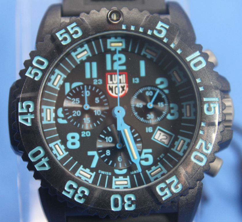 LUMINOX 3083 BLUE COLORMARK NAVY SEAL DIVER WATCH  