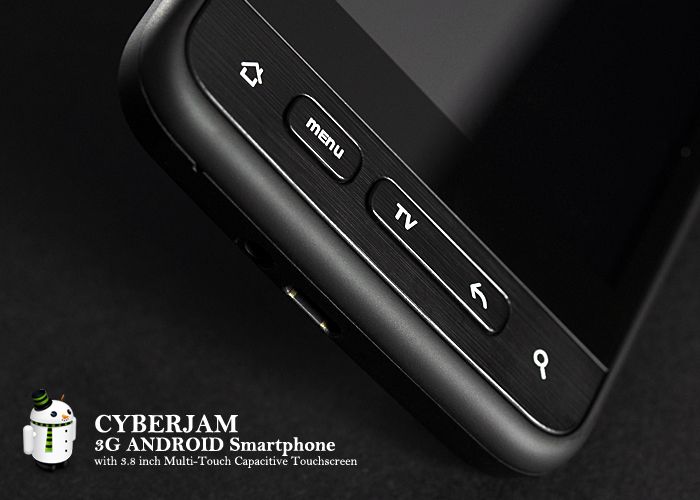 CyberJam   3G Android Smartphone with 3.8 inch Multi Touch Capacitive 