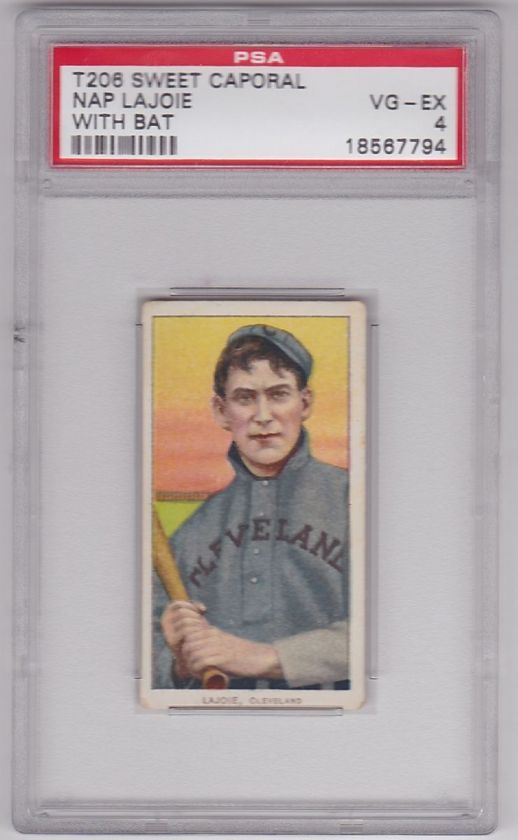 T206 Sweet Caporal 350 Nap Lajoie (batting) PSA 4  Cleveland  