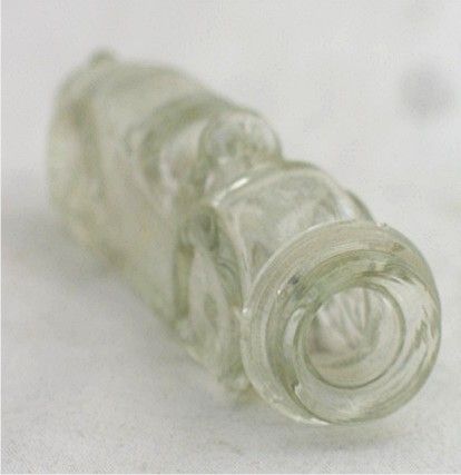 Vintage Clear Glass Candy Container Race Car As Is  