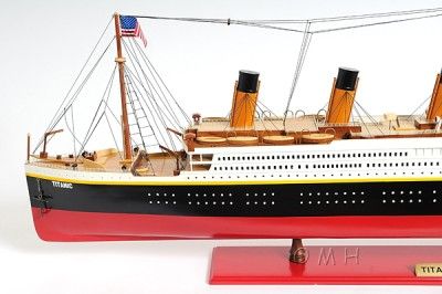 TITANIC SHIP MODEL BOAT WOODEN PAINTED NEW SCALE NOT A KIT  