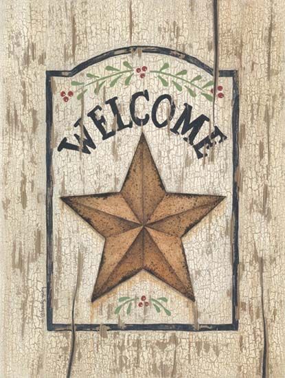 Welcome Barn Star Linda Spivey Framed Picture Print Art  