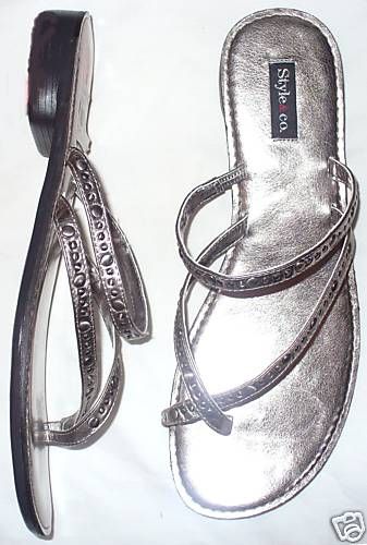 Style & Co. Ladies Anita Leather Sandals sz 9.5  