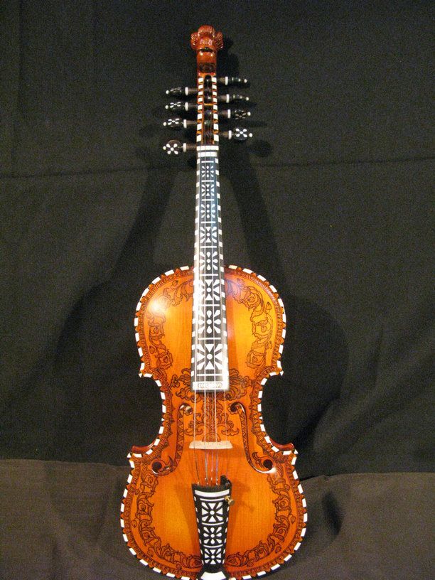 Deluxe fancy Norwegian fiddle 4/4 violin (4*4) #4277  