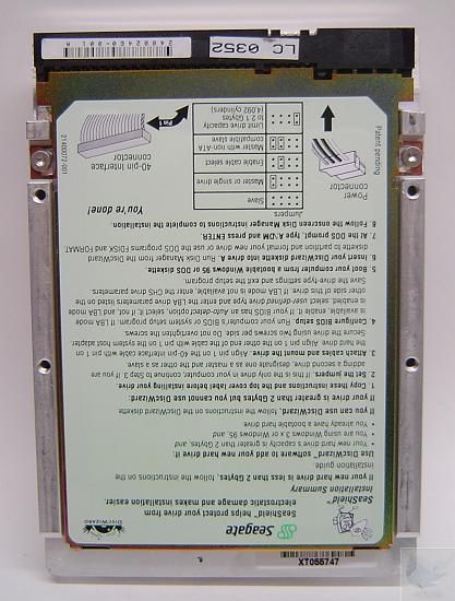 Seagate Medalist 4321 ST34321A 4.3GB IDE Hard Drive  