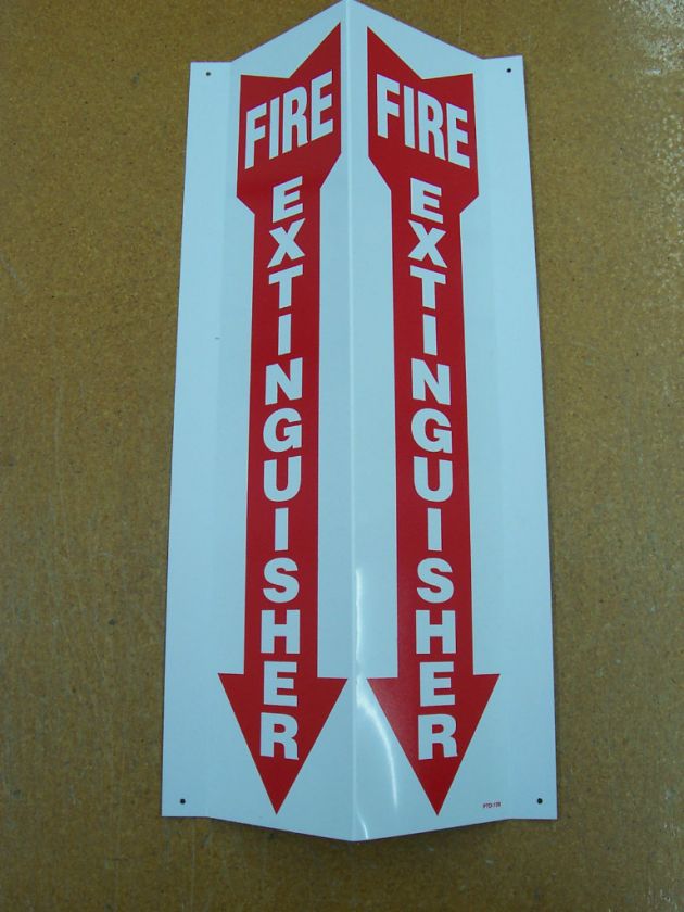   Sign “Fire Extinguisher” (4X18 Plastic 3D Sign) Brooks # PTD 109