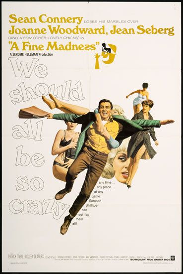 Fine Madness 1966 Orig Movie Poster   Sean Connery  