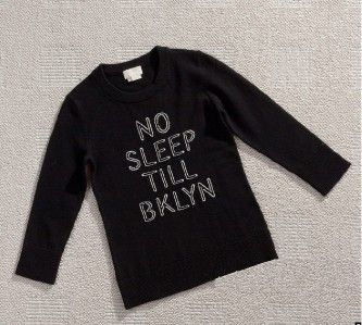 AUTH NEW Kate Spade NEW YORK no sleep till brooklyn WOOL/CASHMERE 