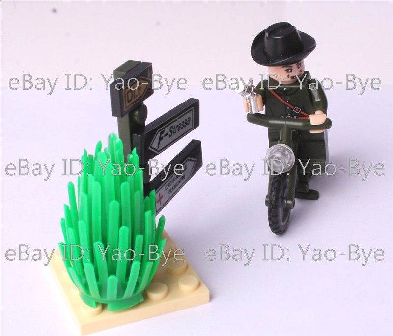 WORLD WAR II 2 SPY /W BICYCLE & REVOLVER MODEL BUILDING TOYS 20 