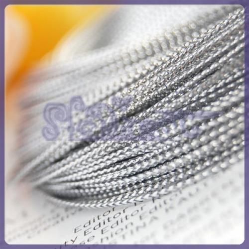 100 yd Multifunctional Silver String Jewelry Bead Cord  