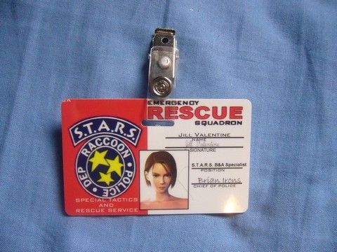 STARS RPD ID Cards Raccoon Police Dept Resident Evil  