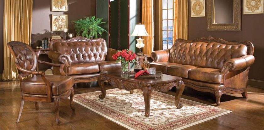 features high end collection tri tone leather upholstery button tufted 