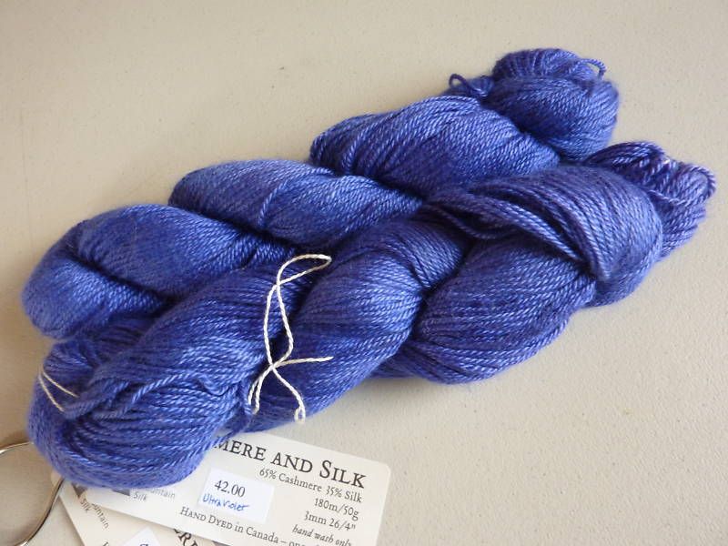 Hand Maiden Swiss Mtn Cashmere & Silk yarn Ultraviolet  