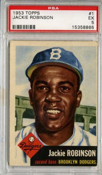 1953 Topps #1 Jackie Robinson PSA 5  