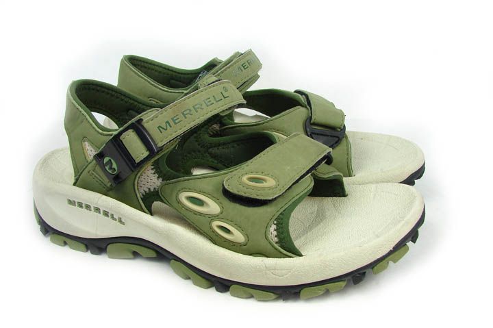 MERRELL WOMENS SANDALS SIZE 6 HIGH TIDE SAGE GREEN shoes  