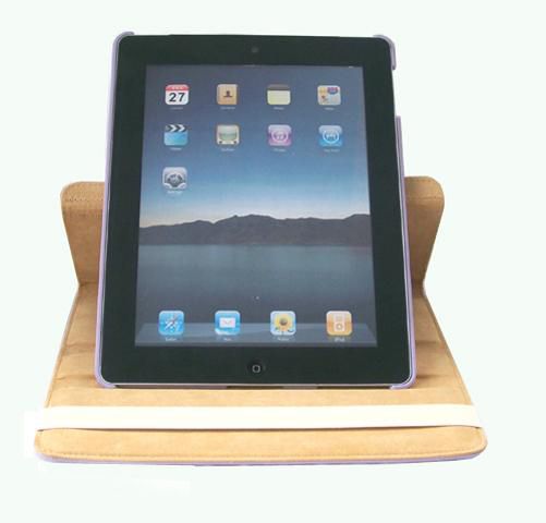 iPad 2 Smart Rotating 360 Degree Polyurethane Leather Case Cover